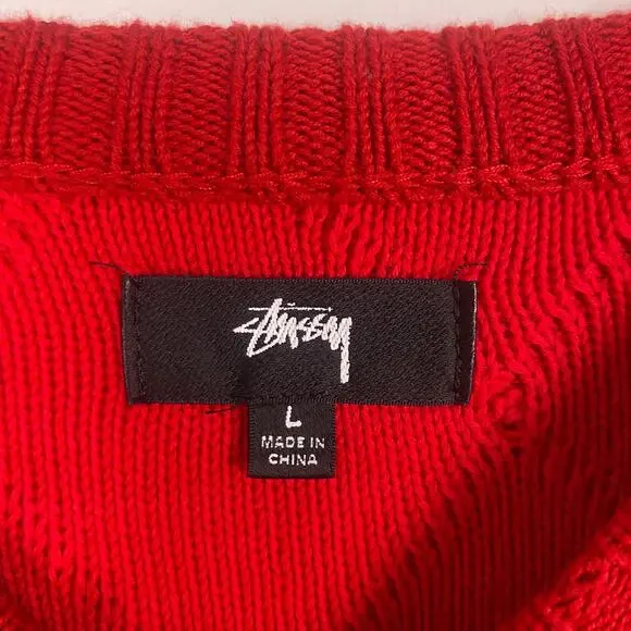 Stussy Unisex Patchwork Sweater Large